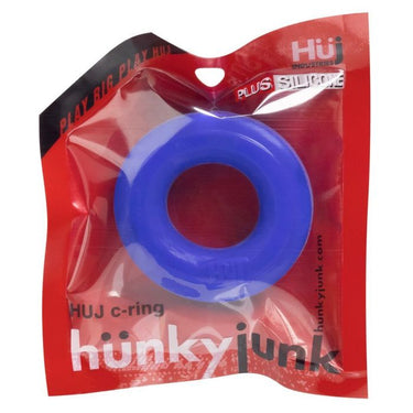 Hunkyjunk HUJ C Ring - Oxball displayed with dimensions, illustrating the perfect fit of this high-quality silicone cock ring for ultimate pleasure.